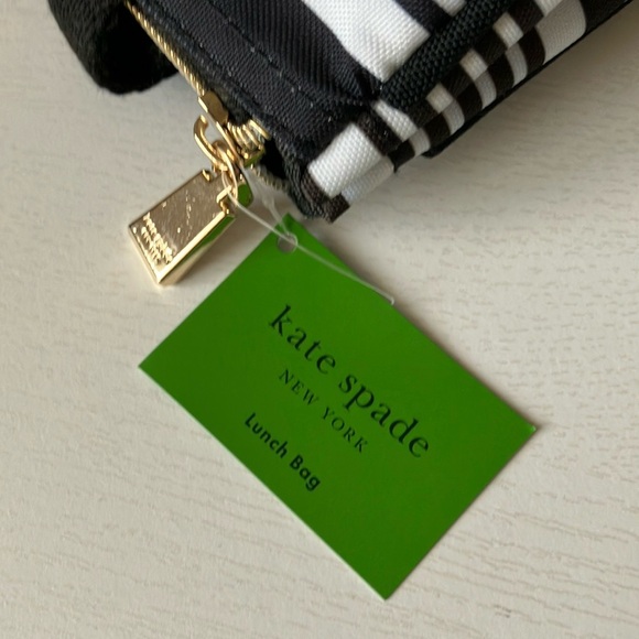 Kate Spade New York Black Stripe Lunch Bag (NWT) - Picture 10 of 16